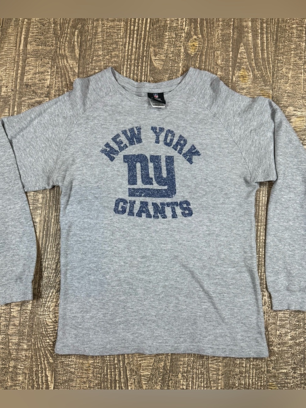 Men’s NY Giants Thermal Long-Sleeve Shirt - Grey